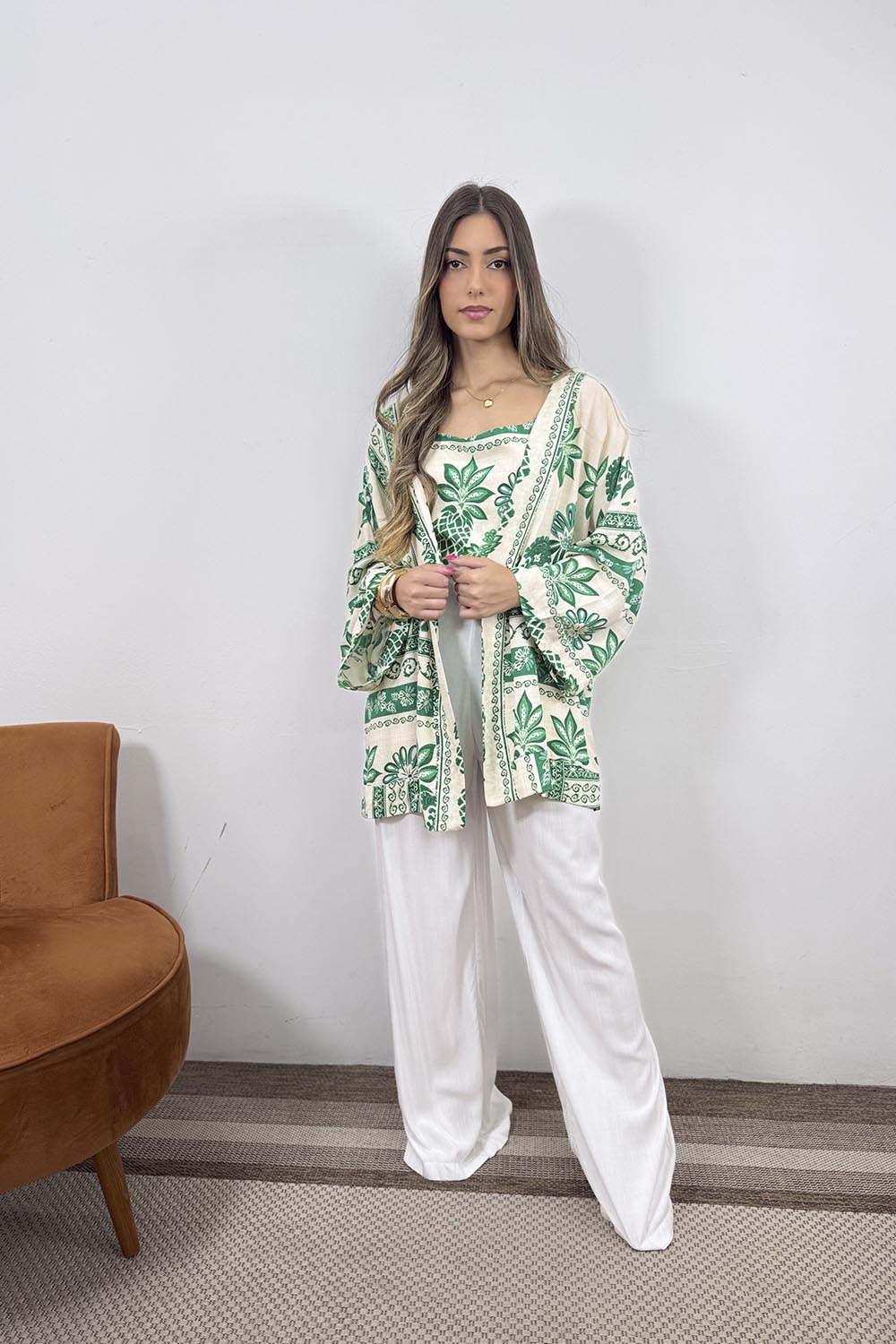 Conjunto Naturais KIMONO & BLUSA