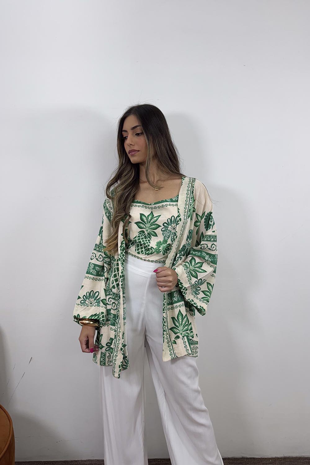 Conjunto Naturais KIMONO & BLUSA