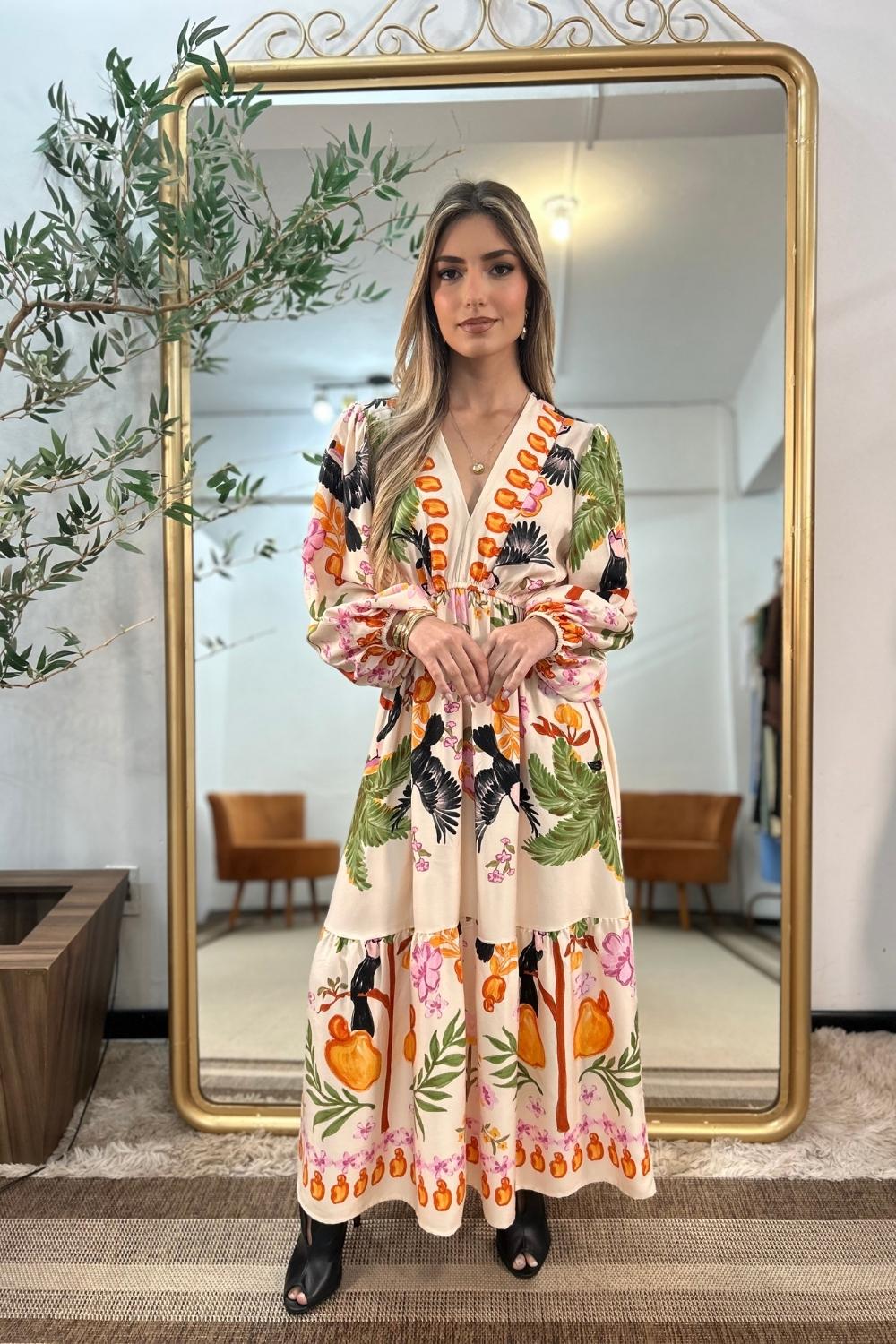 Vestido Andreia Manga Longa