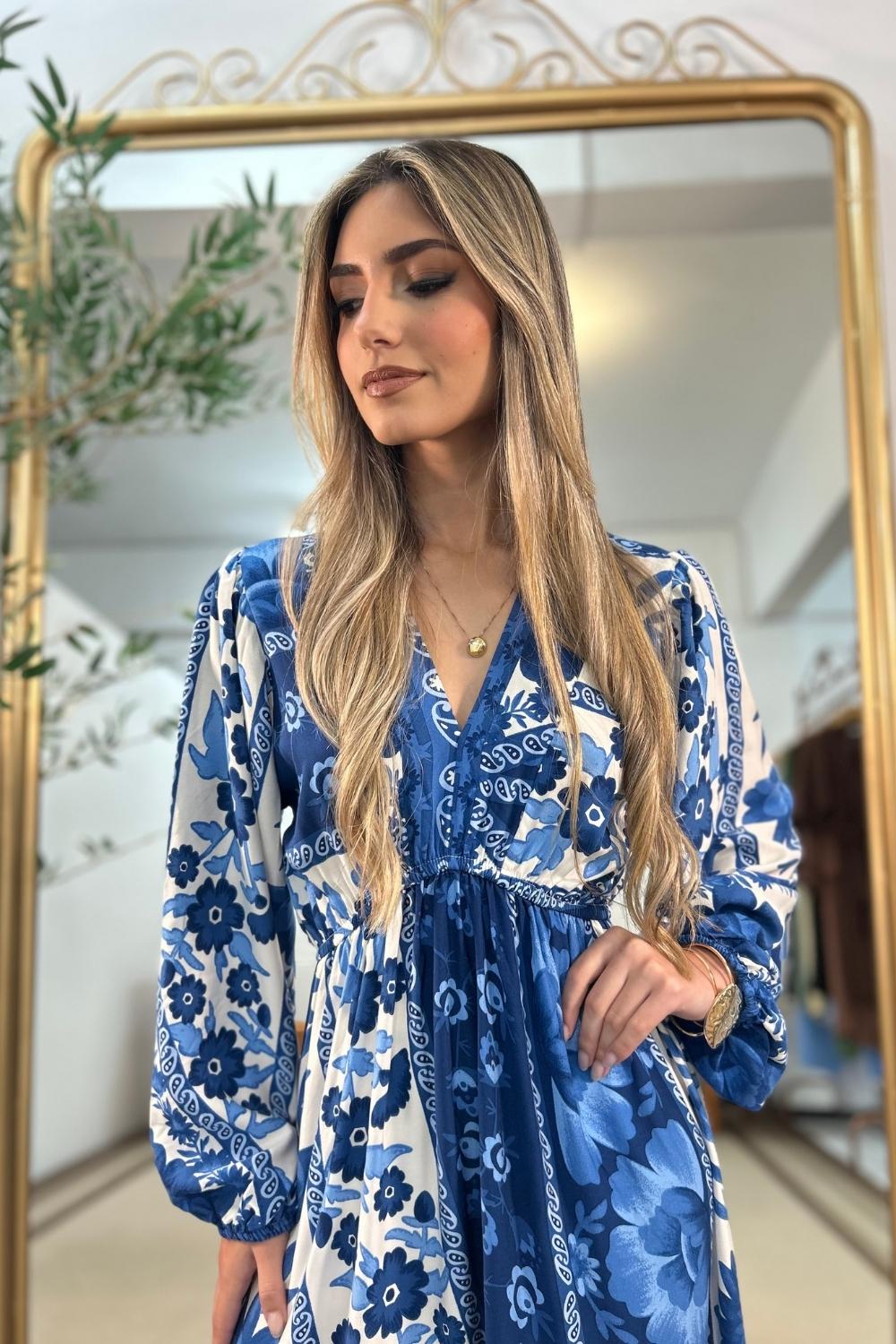 Vestido Liz Manga Longa