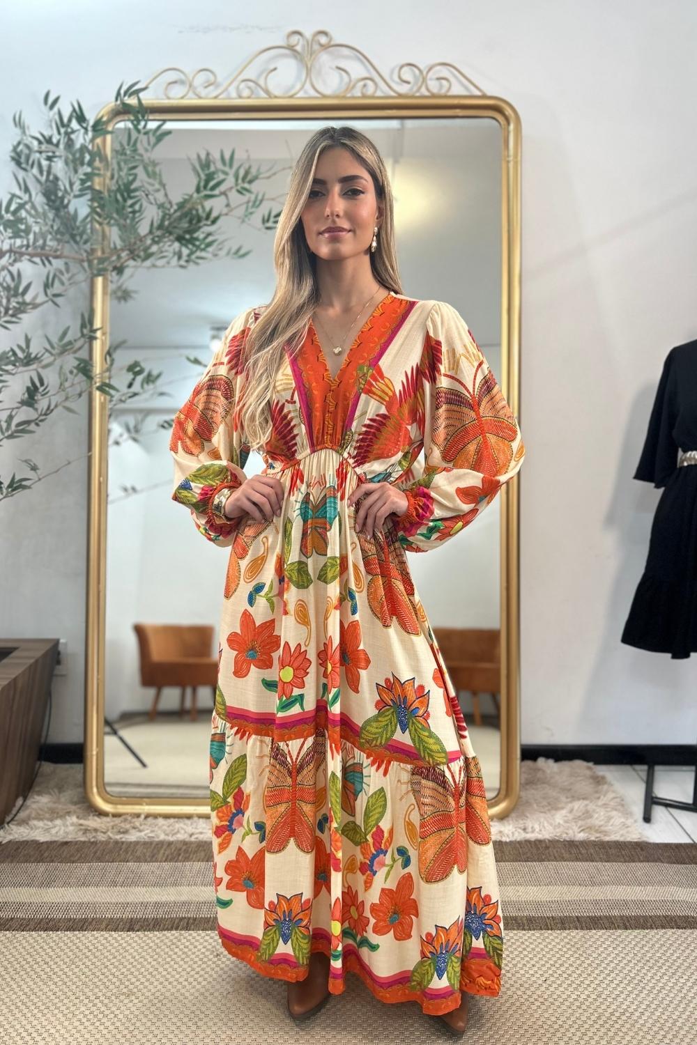 Vestido Andreia Manga Longa