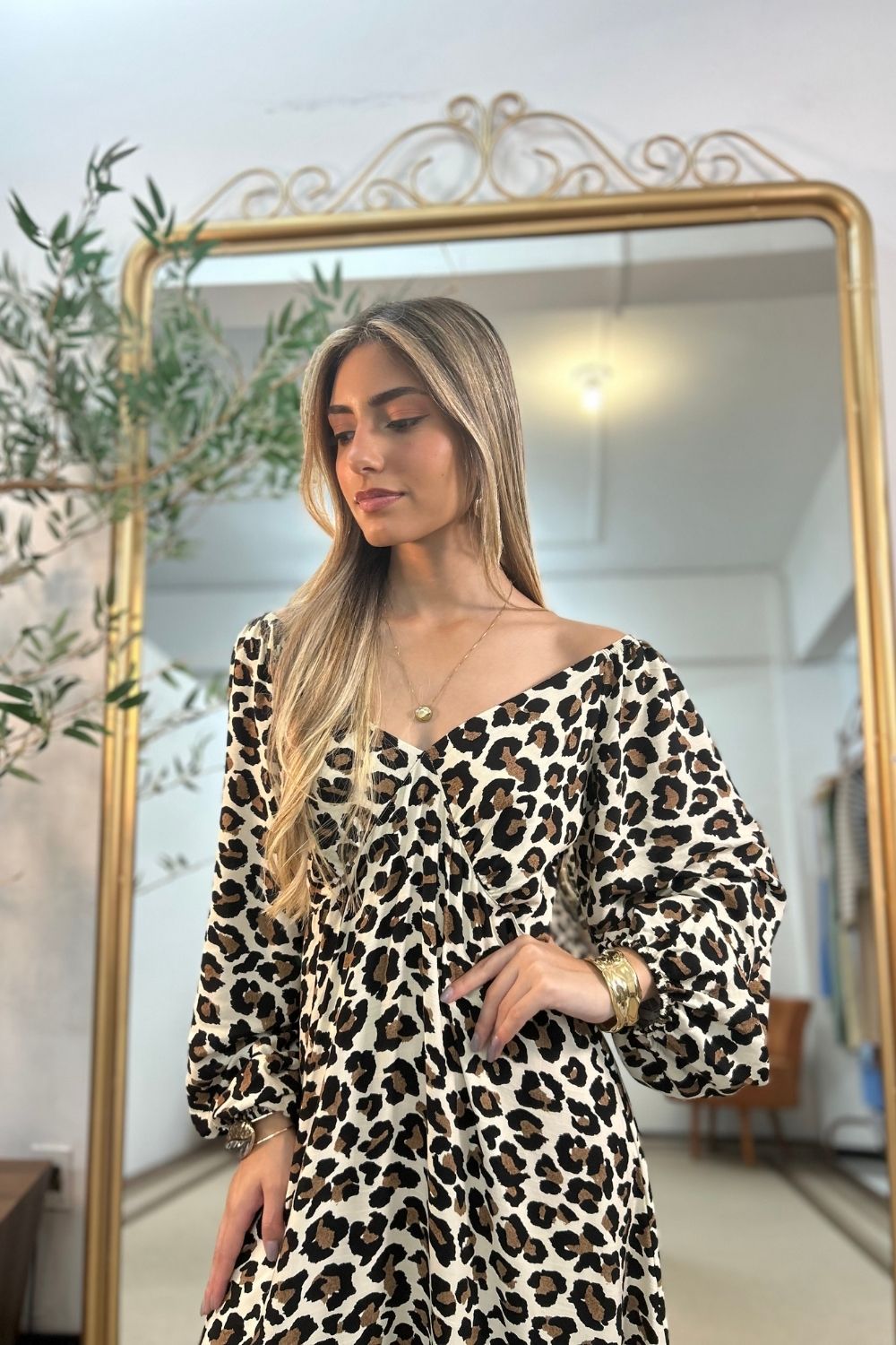 Vestido Dama Manga Longa