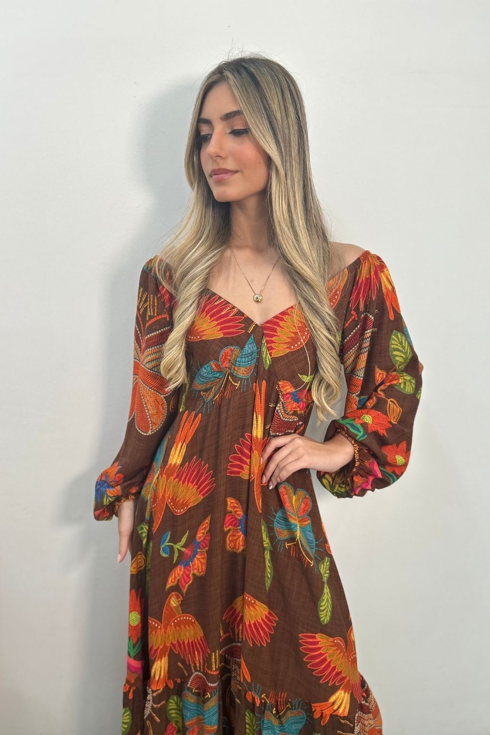 Vestido Carla Manga Longa