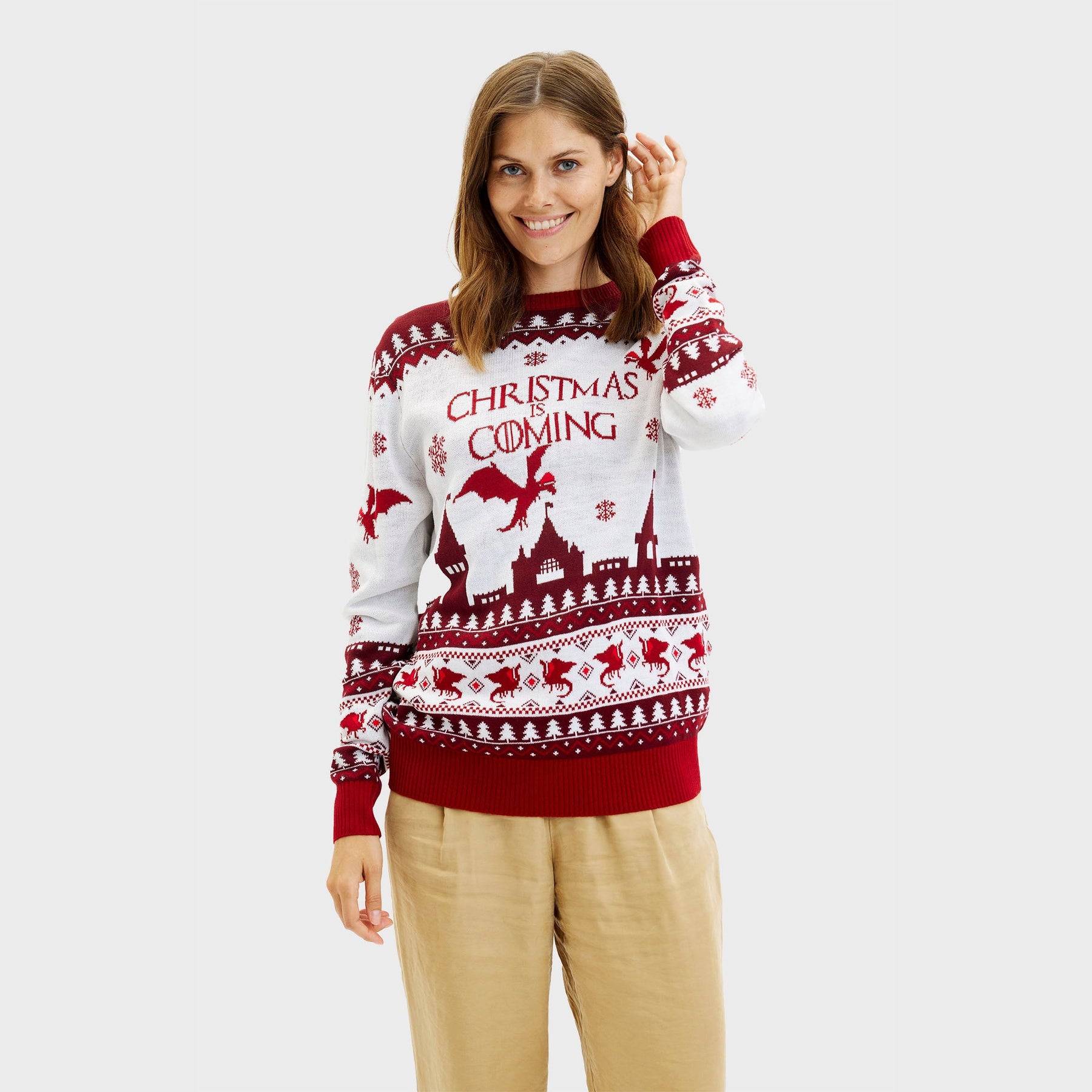 The Christmas Is Coming Christmas Sweater – Women