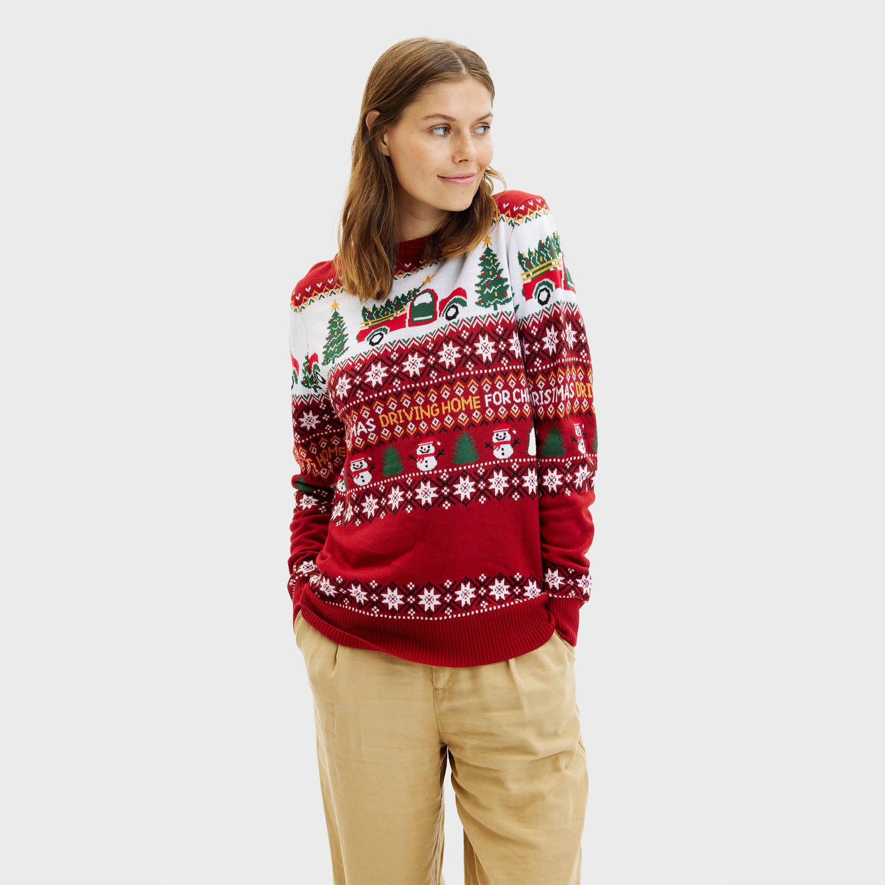 Driving Home For Christmas Christmas Sweater – Women