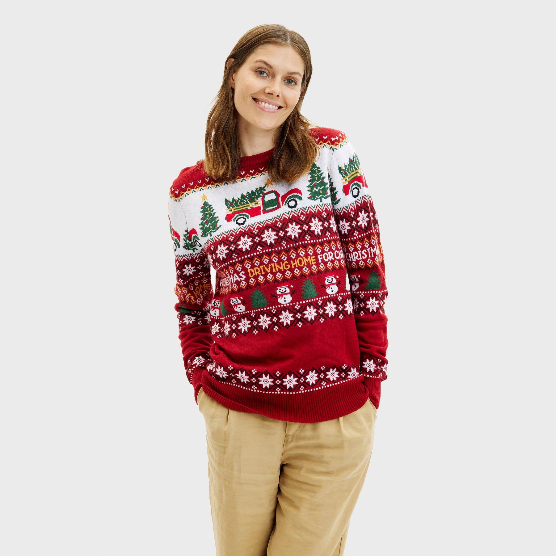 Driving Home For Christmas Christmas Sweater – Women