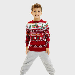 Driving Home For Christmas Kids Christmas Sweater