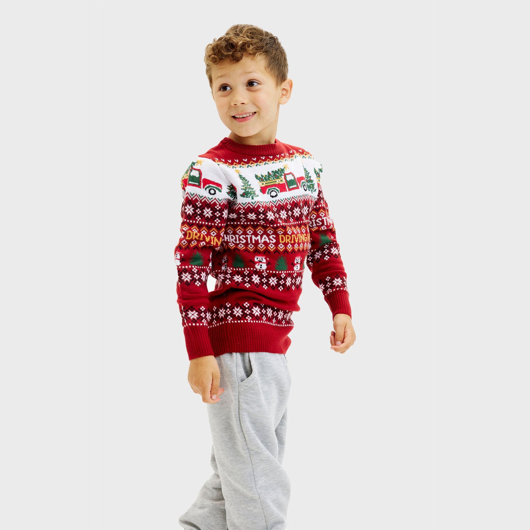 Driving Home For Christmas Kids Christmas Sweater