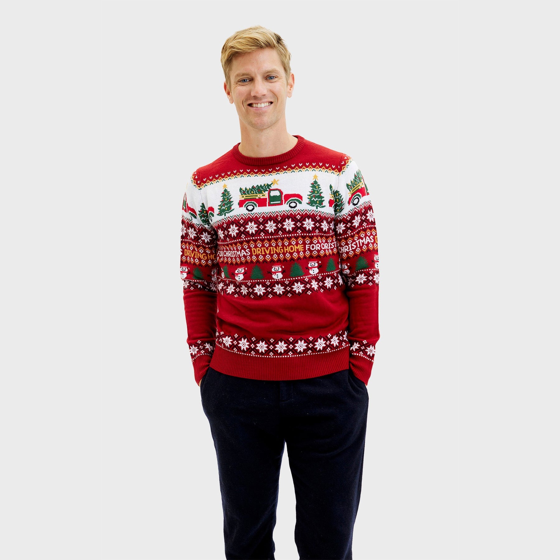 Driving Home For Christmas Christmas Sweater – Men