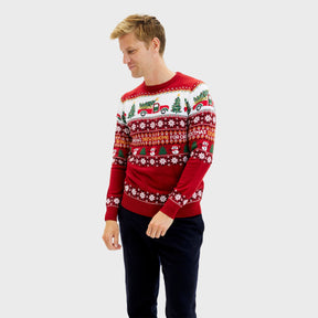 Driving Home For Christmas Christmas Sweater – Men