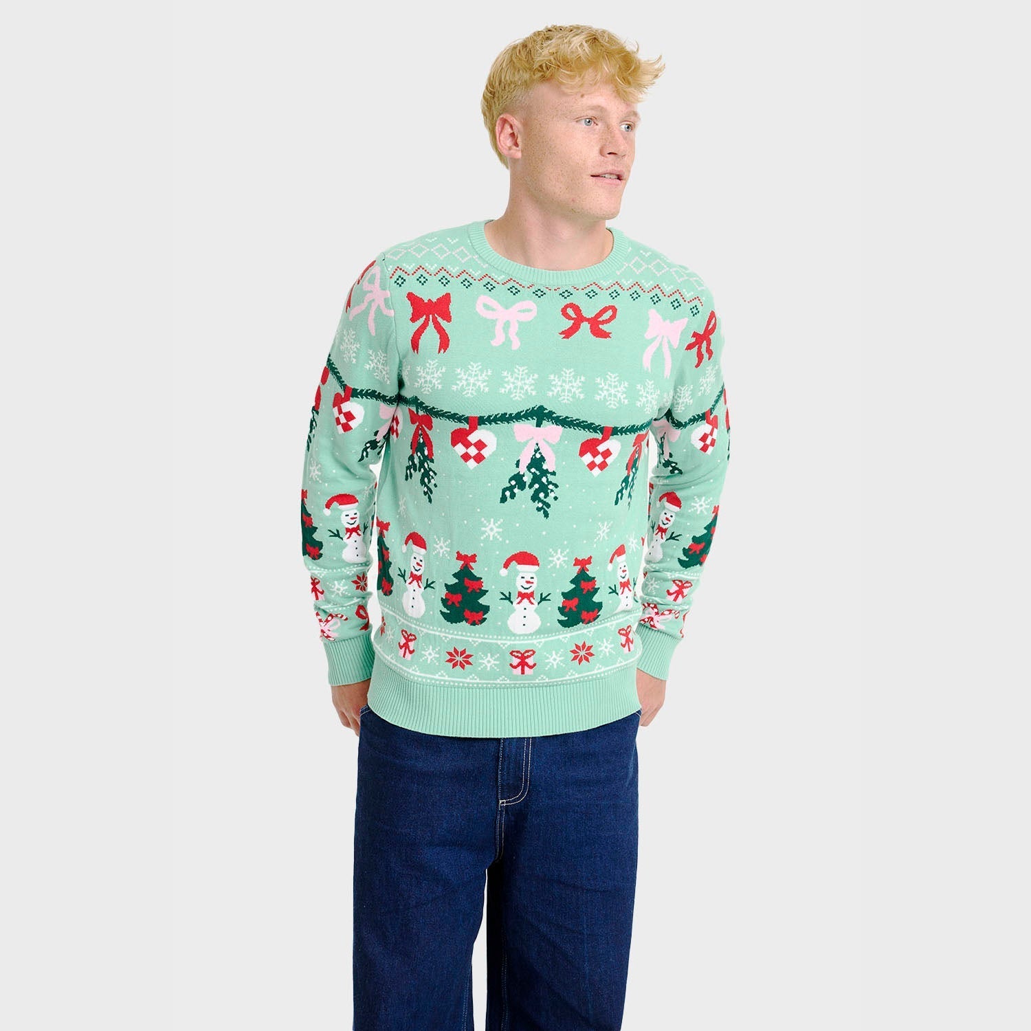 Christmas Sweater with Bow – Men