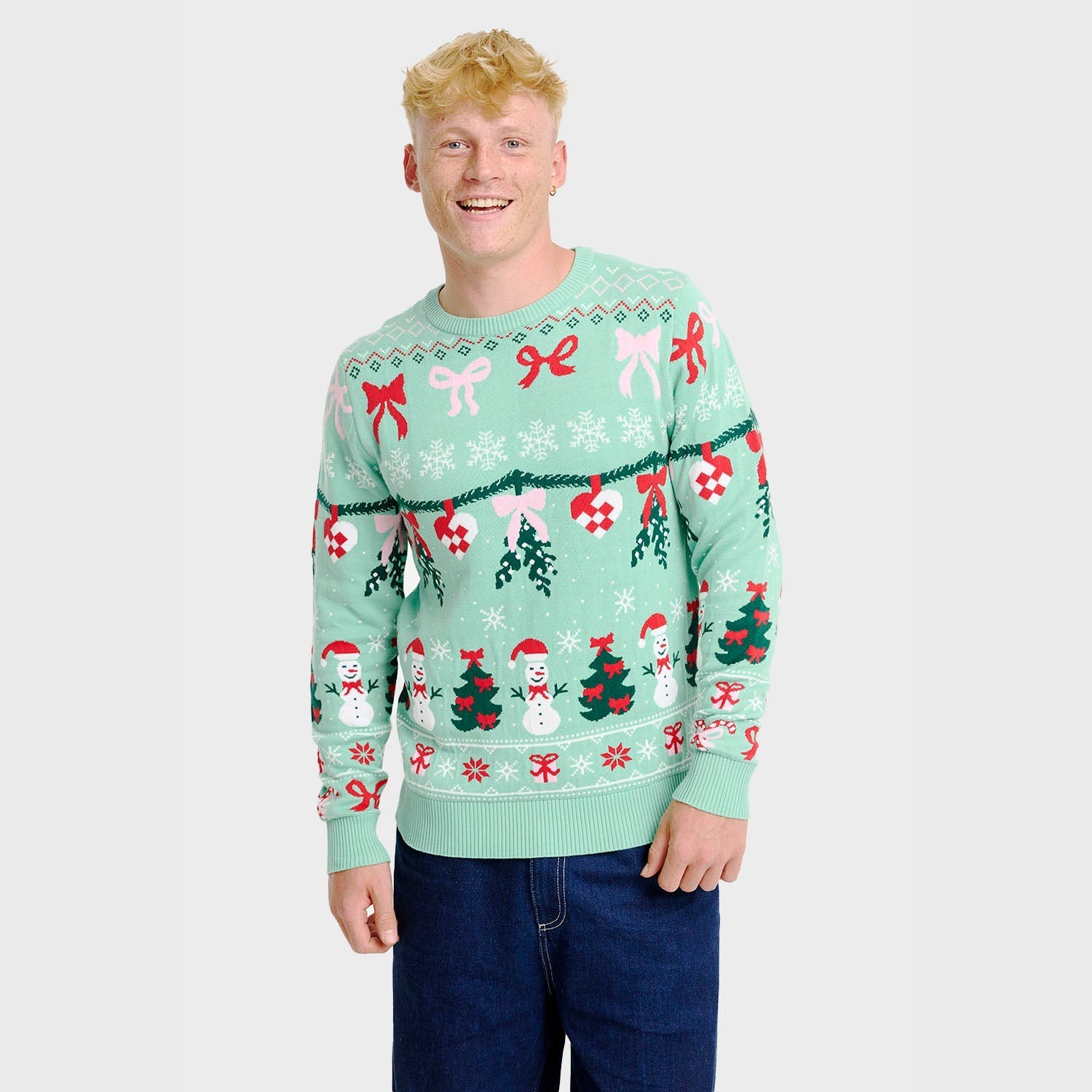 Christmas Sweater with Bow – Men