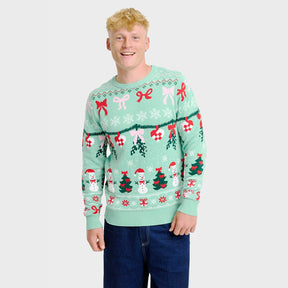 Christmas Sweater with Bow – Men