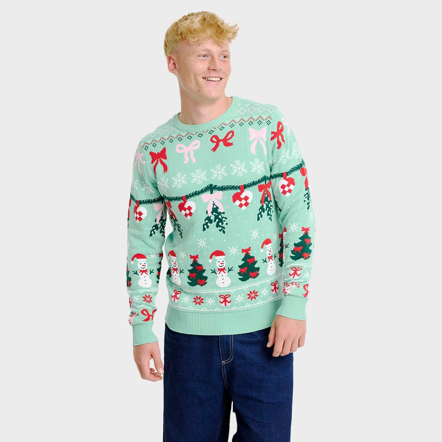 Christmas Sweater with Bow – Men
