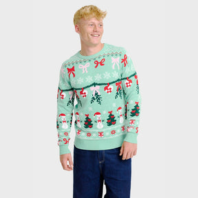 Christmas Sweater with Bow – Men