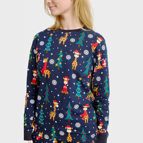 Giraffe Christmas Pajamas – Women
