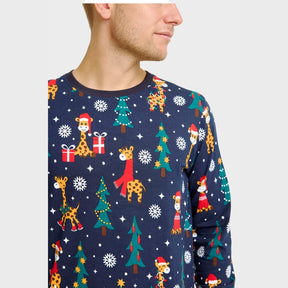 Giraffe Christmas Pajamas – Men