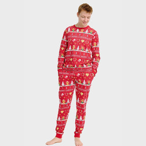 Christmas Cookie Christmas Pajamas Red – Men