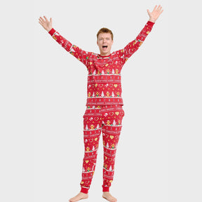 Christmas Cookie Christmas Pajamas Red – Men
