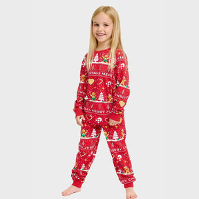 Christmas Cookie Christmas Pajamas Red – Kids
