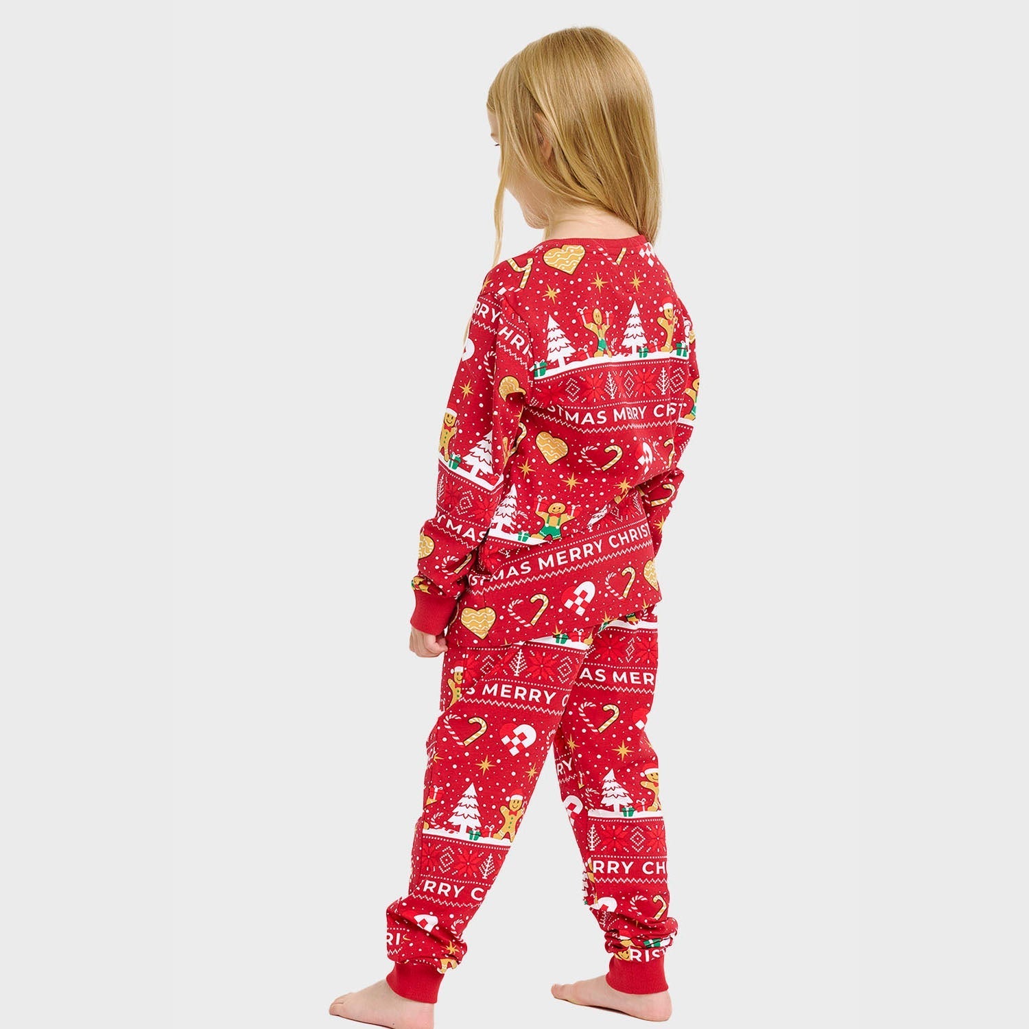 Christmas Cookie Christmas Pajamas Red – Kids