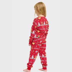 Christmas Cookie Christmas Pajamas Red – Kids