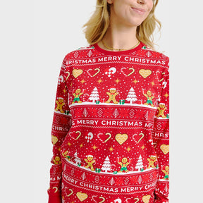 Christmas Cookie Christmas Pajamas Red – Women