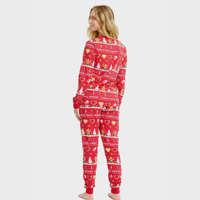 Christmas Cookie Christmas Pajamas Red – Women