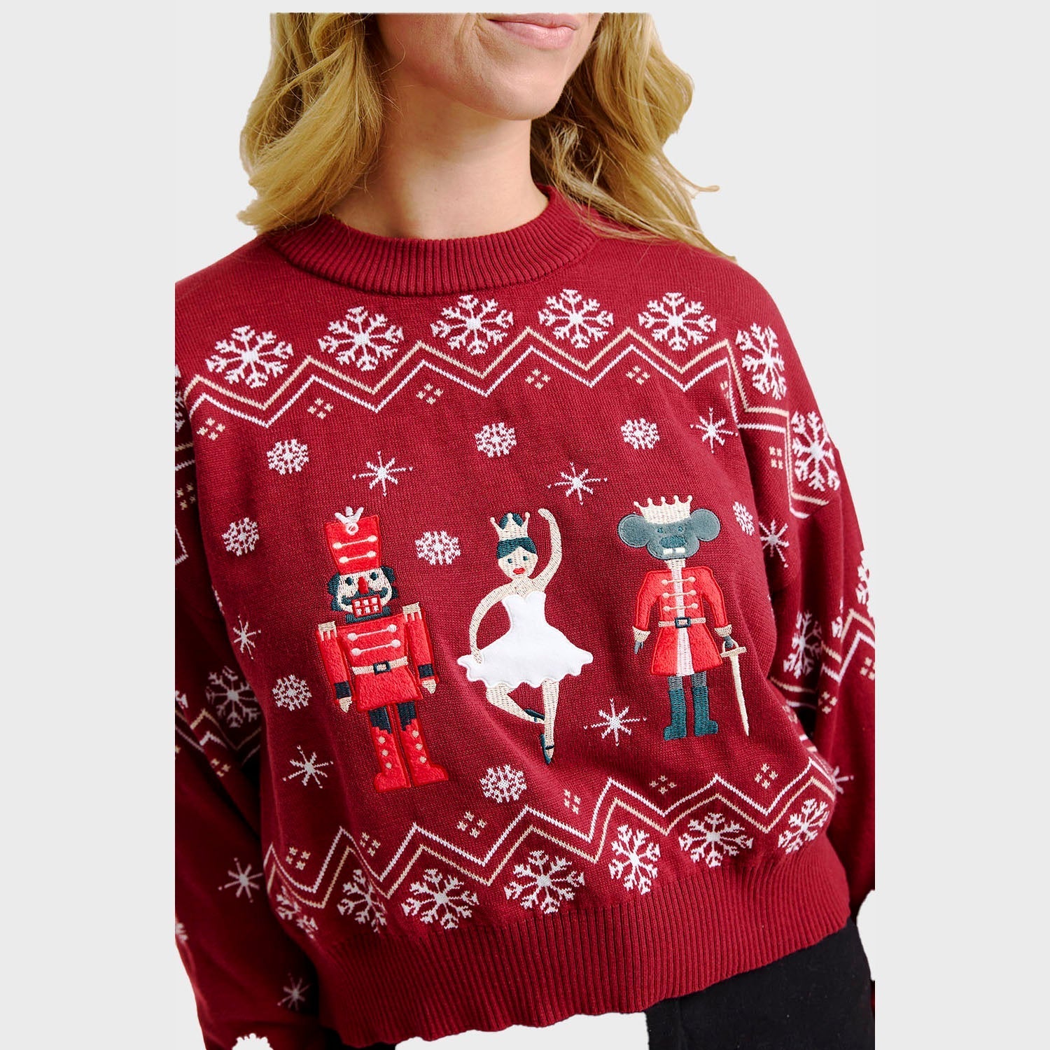 Nutcrackerish Christmas Sweater – Women