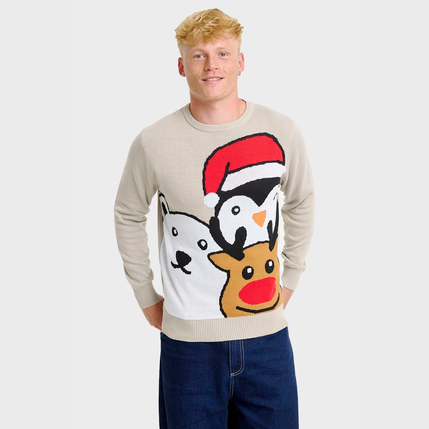 Animal Christmas Sweater – Men