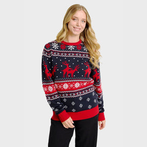 The Mischievous Reindeer Christmas Sweater - Women