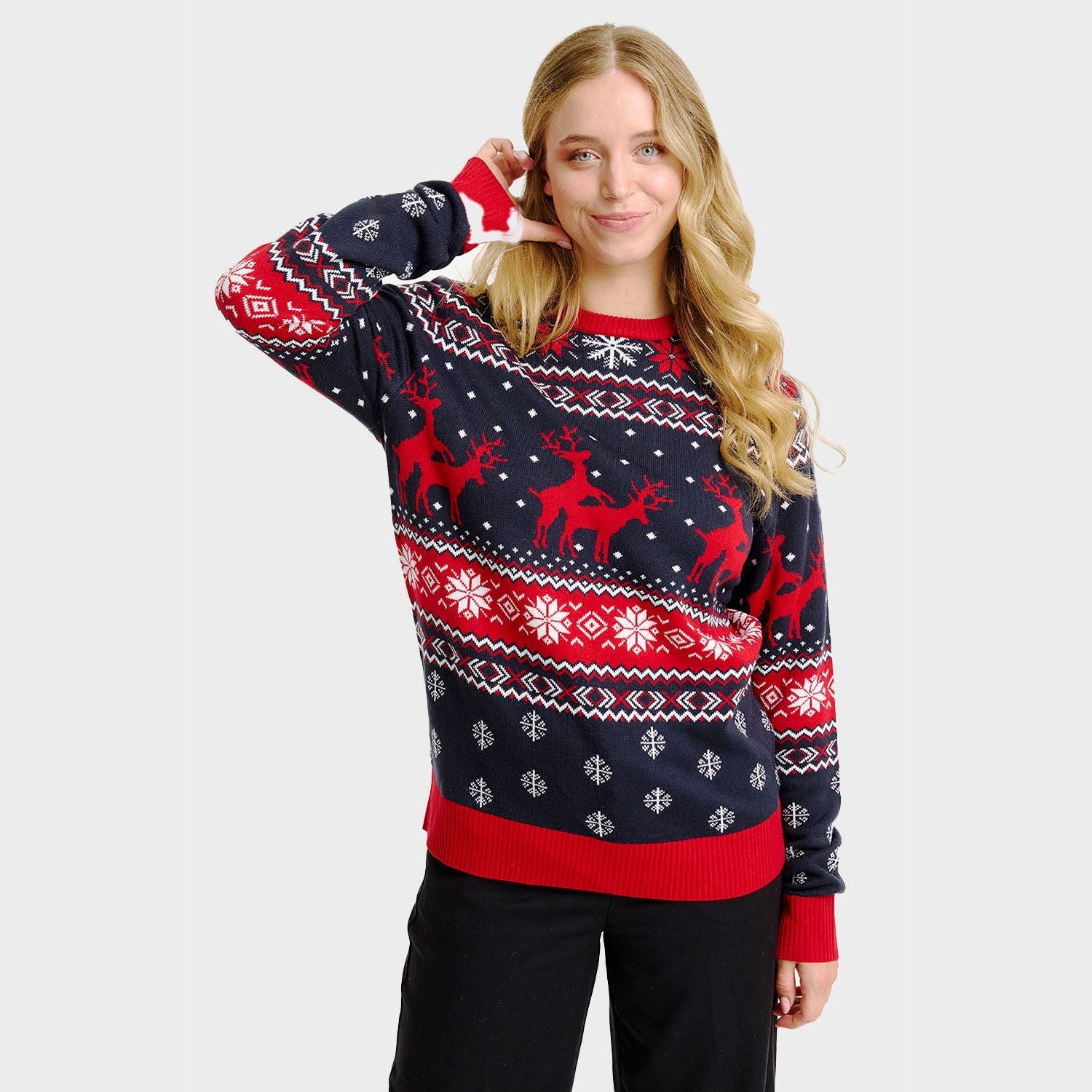 The Mischievous Reindeer Christmas Sweater - Women