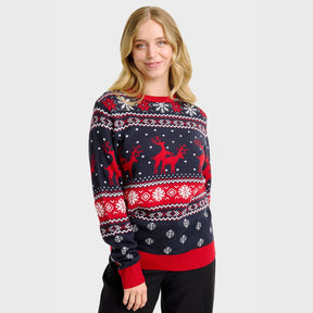 The Mischievous Reindeer Christmas Sweater - Women