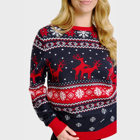 The Mischievous Reindeer Christmas Sweater - Women