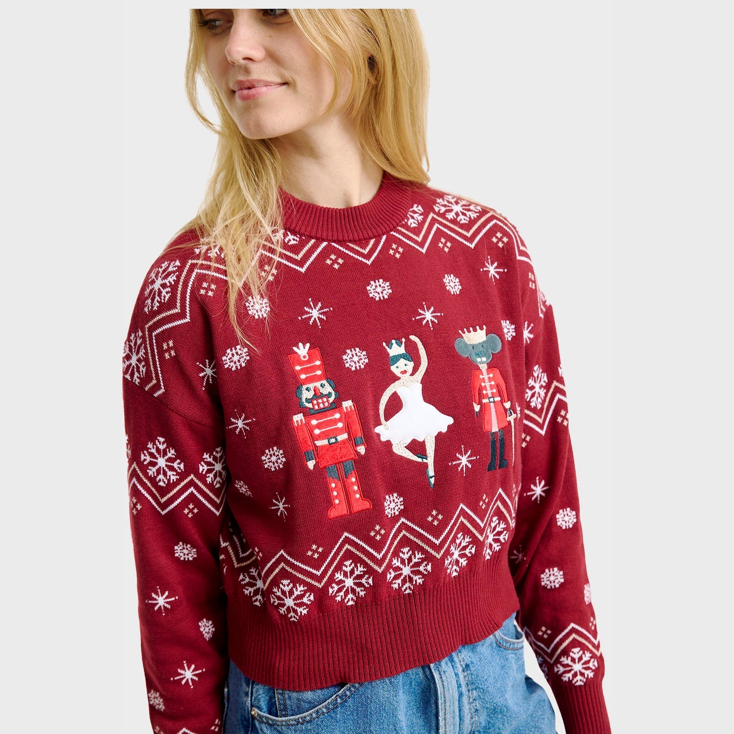 Nutcrackerish Christmas Sweater – Women