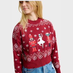Nutcrackerish Christmas Sweater – Women