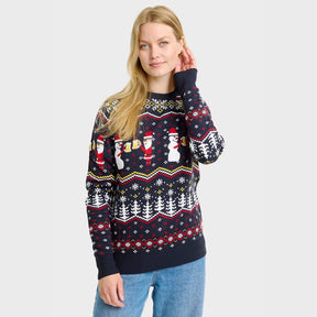 Cheers Santa Christmas Sweater - Women