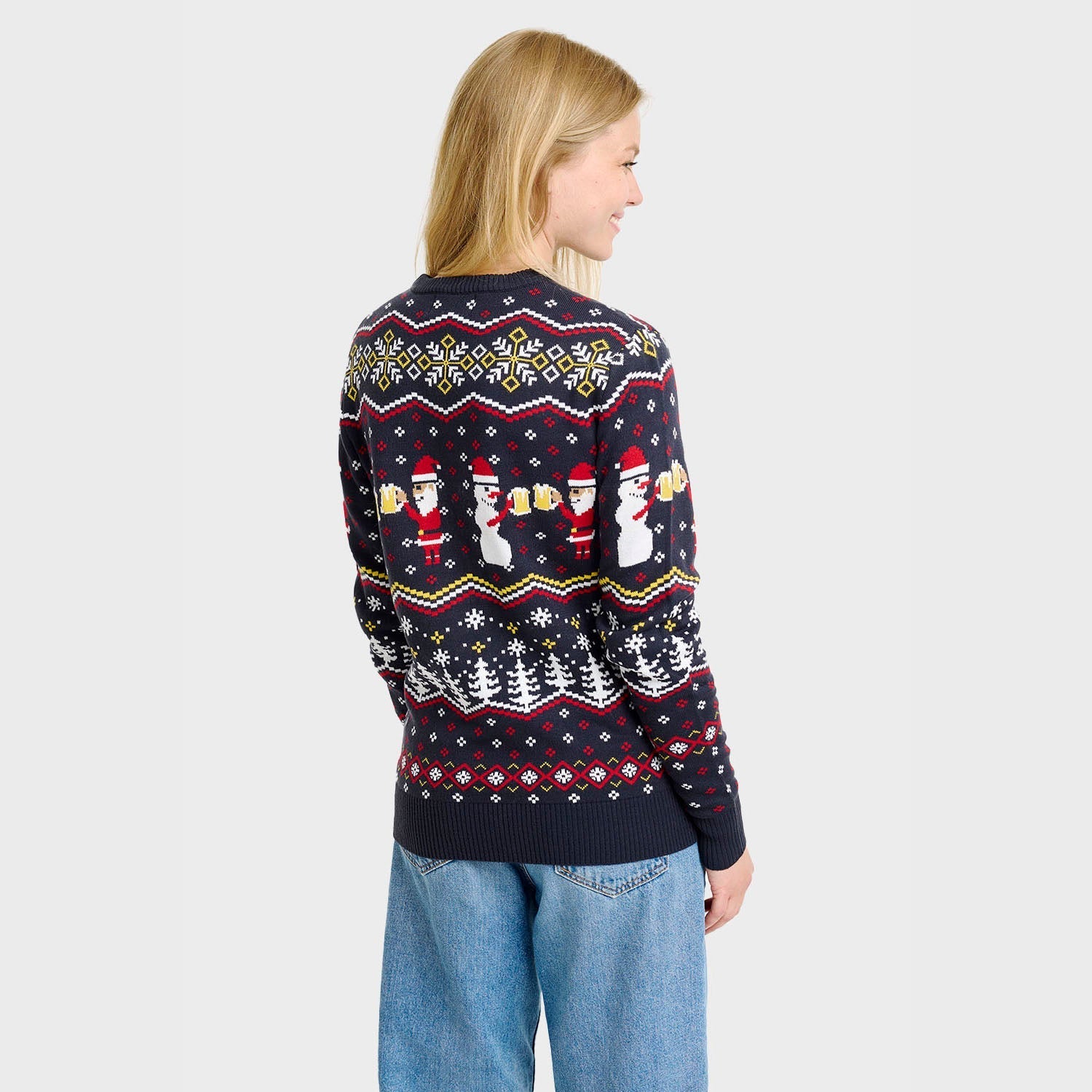 Cheers Santa Christmas Sweater - Women