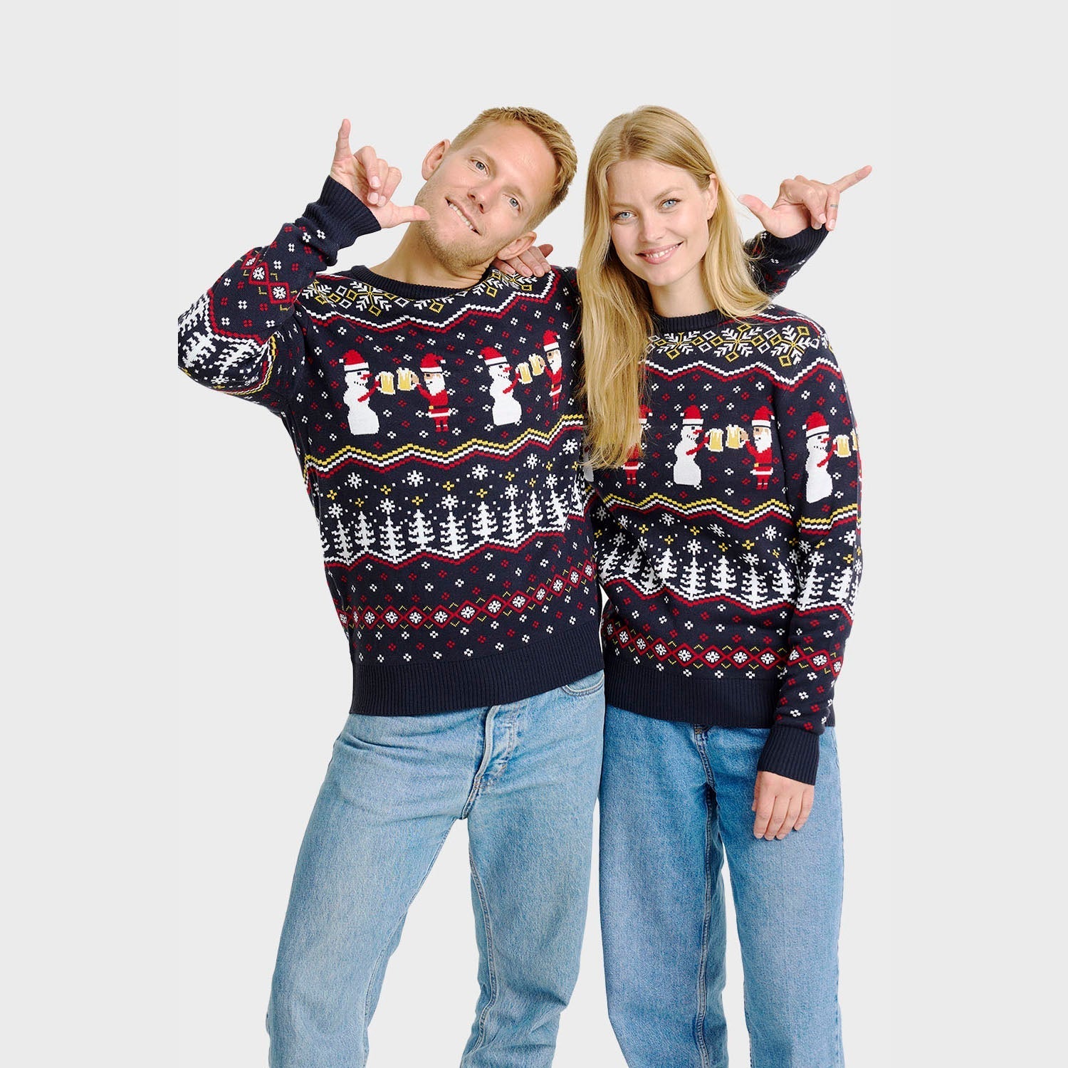 Cheers Santa Christmas Sweater - Men