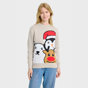 Animal Christmas Sweater – Women