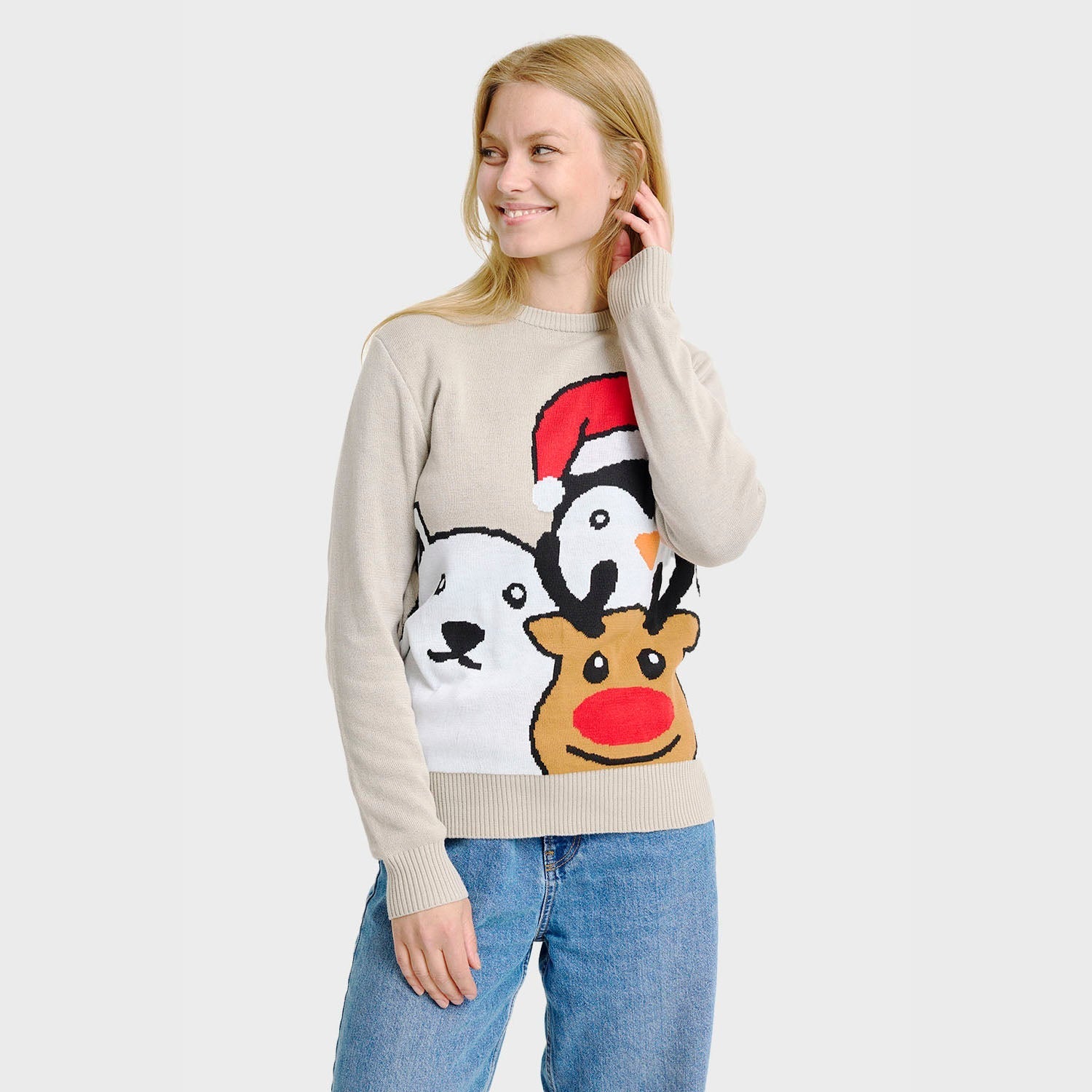 Animal Christmas Sweater – Women