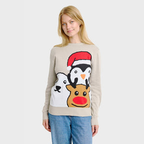 Animal Christmas Sweater – Women
