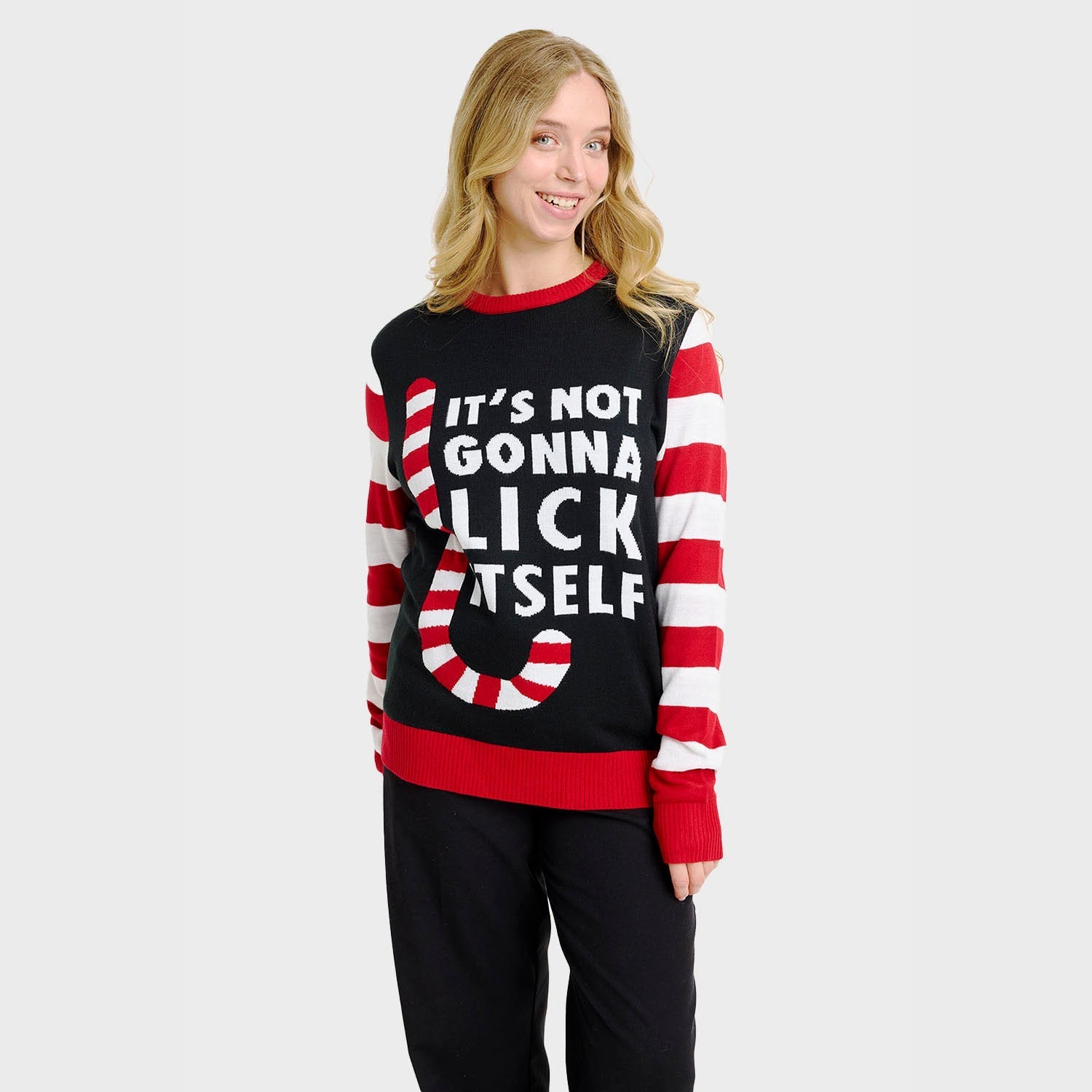 Candy Cane Christmas Sweater - Women