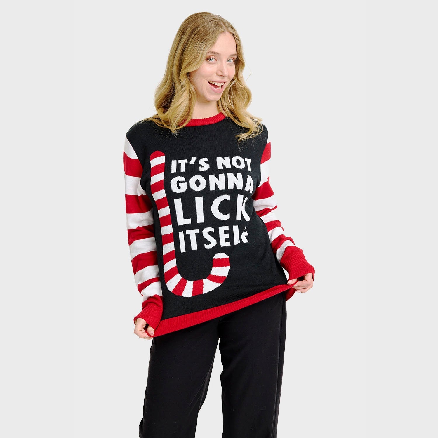Candy Cane Christmas Sweater - Women