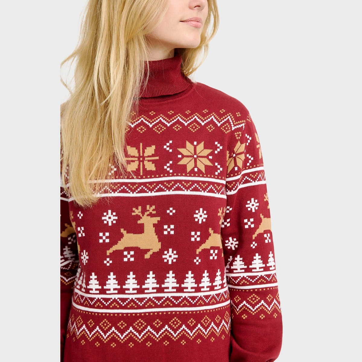 Christmas Dress with Turtleneck – Women