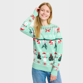 Christmas Sweater with Bow – Women