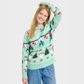 Christmas Sweater with Bow – Women