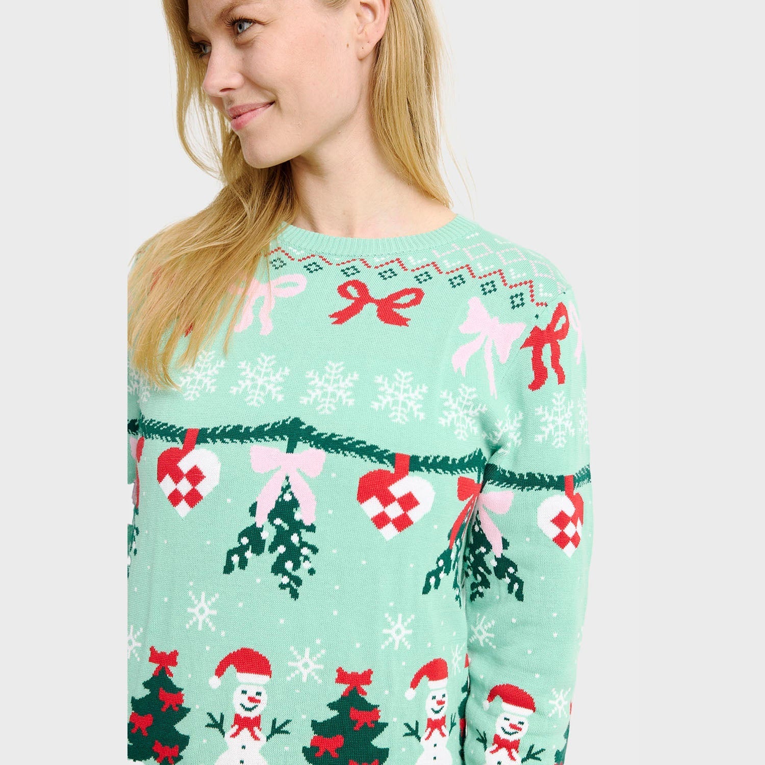 Christmas Sweater with Bow – Women