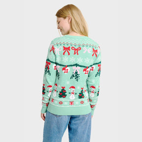 Christmas Sweater with Bow – Kids