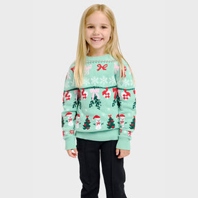 Christmas Sweater with Bow – Kids